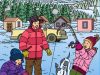 Hidden Picture: Ice Fishing.