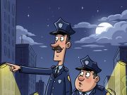 Two policemen went on patrol