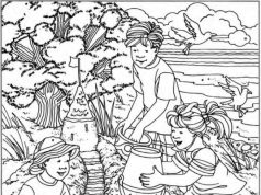 Hidden Picture: Building Castles.