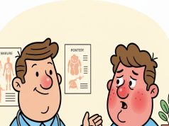 Extraordinarily ruddy complexion